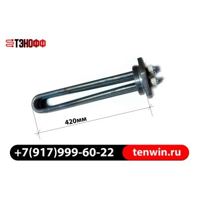 Блок ТЭНов 6 кВт длина 420мм, фланец G 2 1/2 (75мм)