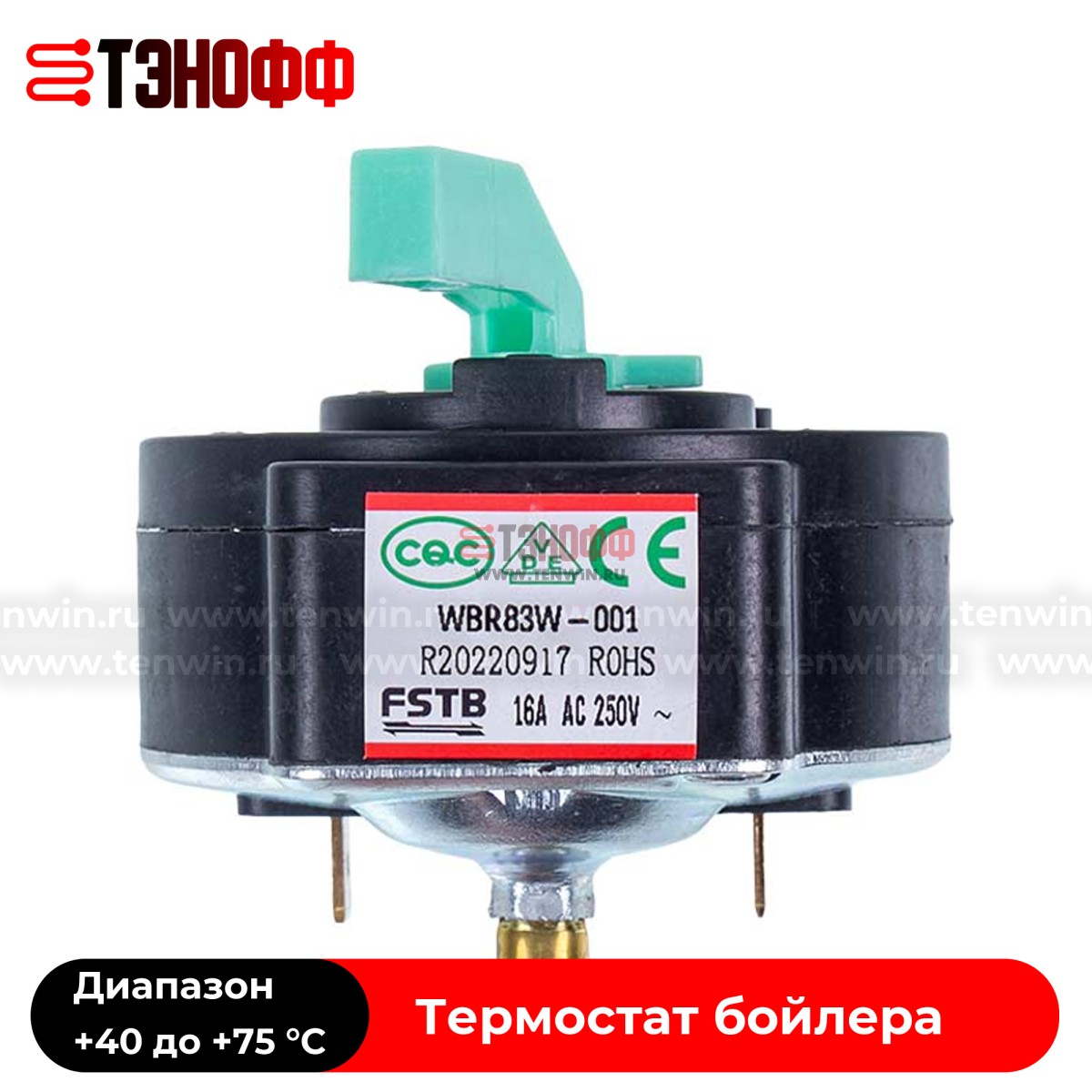 Термостат стержневой FSTB WBR83W-001 для бойлера Thermex, Garanterm
